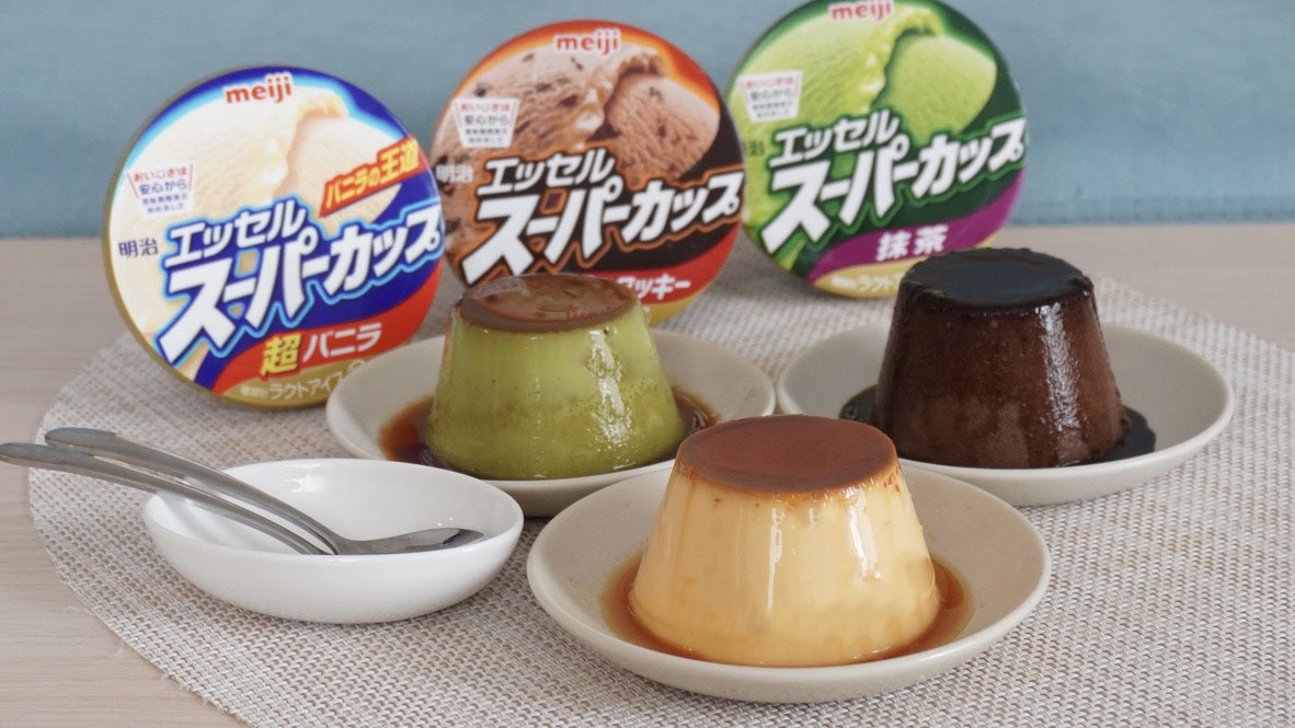 プリン味アイスクリーム