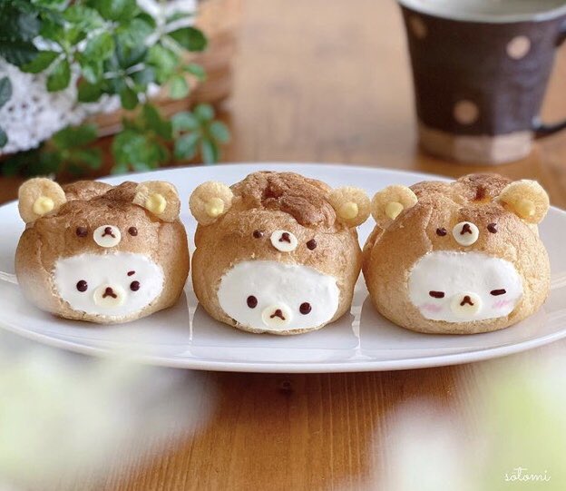 かわいい～くまさんのシュークリームおいしい日記名古屋農業園芸・食テクノロジー専門学校