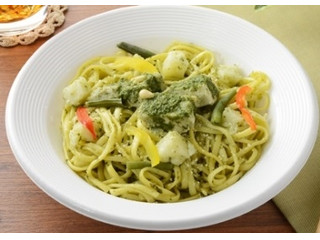 パスタの試作◎スモークチキンのバジルカルボナーラ ジェノベーゼとカルボナーラの組み合わせ。 人気の高い２つのパスタを一緒に楽しめるパスタ。最＆高✨ 来月のパスタの有力候補！東村山エール飯久米川東村山八坂秋津清瀬西東京ひばりが丘小平