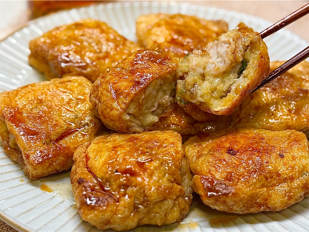 油揚げのチーズウインナー巻き