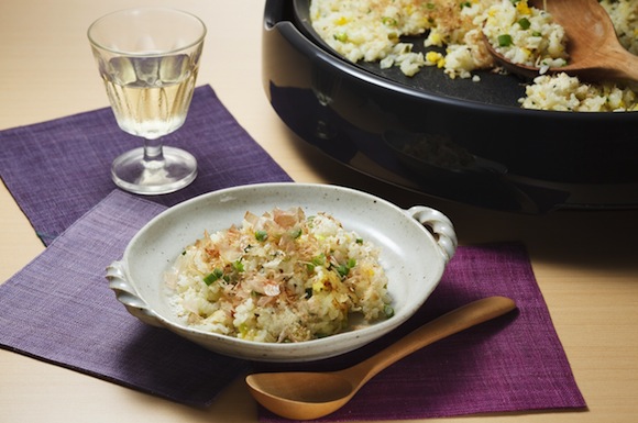 上品な味わい ベーコンとしめじの白だしリゾットレシピサイトNadia