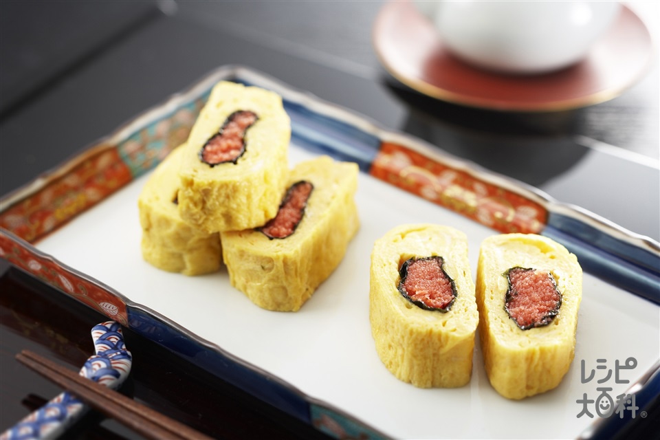 一本丸ごと！「明太子とシソの厚焼き玉子」のレシピ