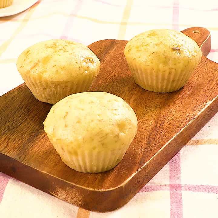 バナナチーズ蒸しパン