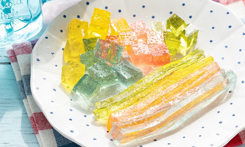 手作りカラフルグミの作り方粉ゼラチンで簡単お菓子作りレシピ