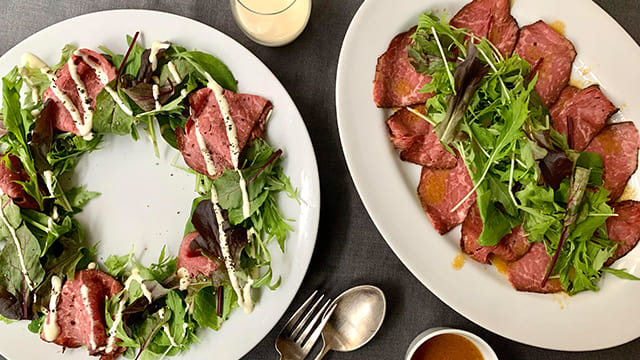 写真映え間違いなし！ローストビーフ丼の盛り付け方 盛り付け方動画