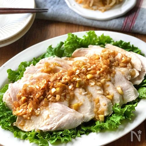 炊飯器で鶏むね肉の低温茹で鶏