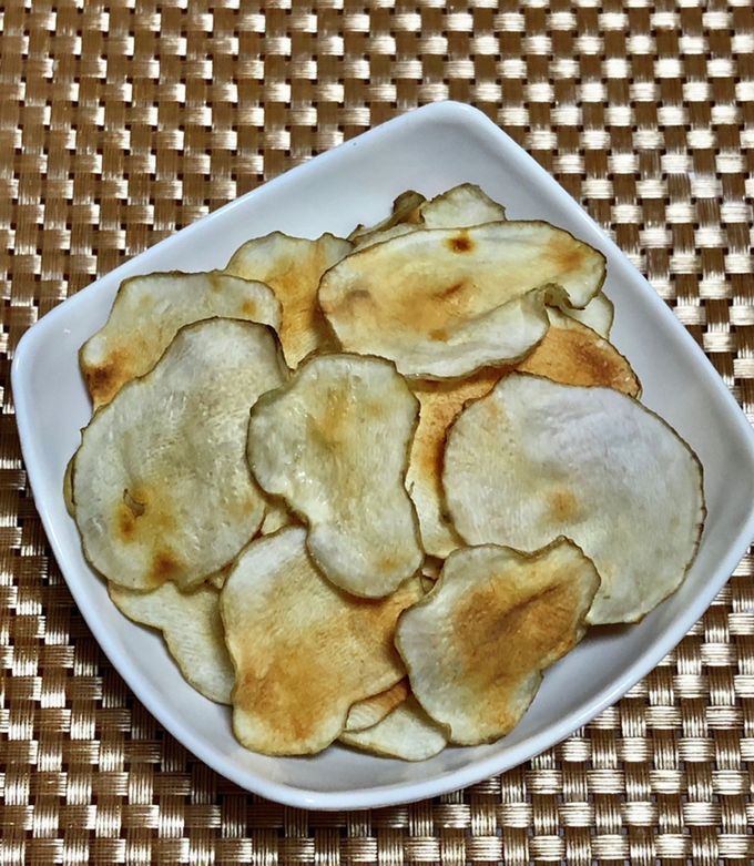 菊芋レシピ 低糖質!菊芋でガーリックポテト Garlic potatoes with Jerusalem artichok. 糖質制限