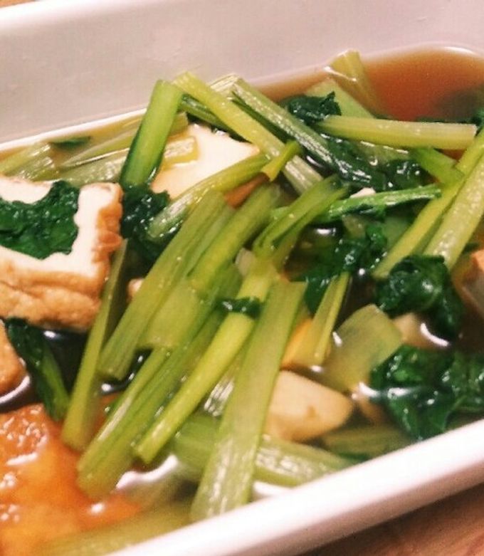 めんつゆで作り置きおかず 厚揚げと小松菜の煮びたし＆きんぴらごぼう- YouTube