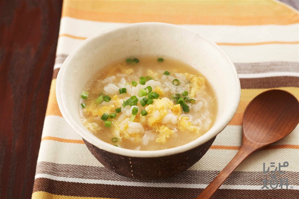 風邪の時に食べたい、ホットクックで作る卵おじやみくのホットクック＆ヘルシオごはん