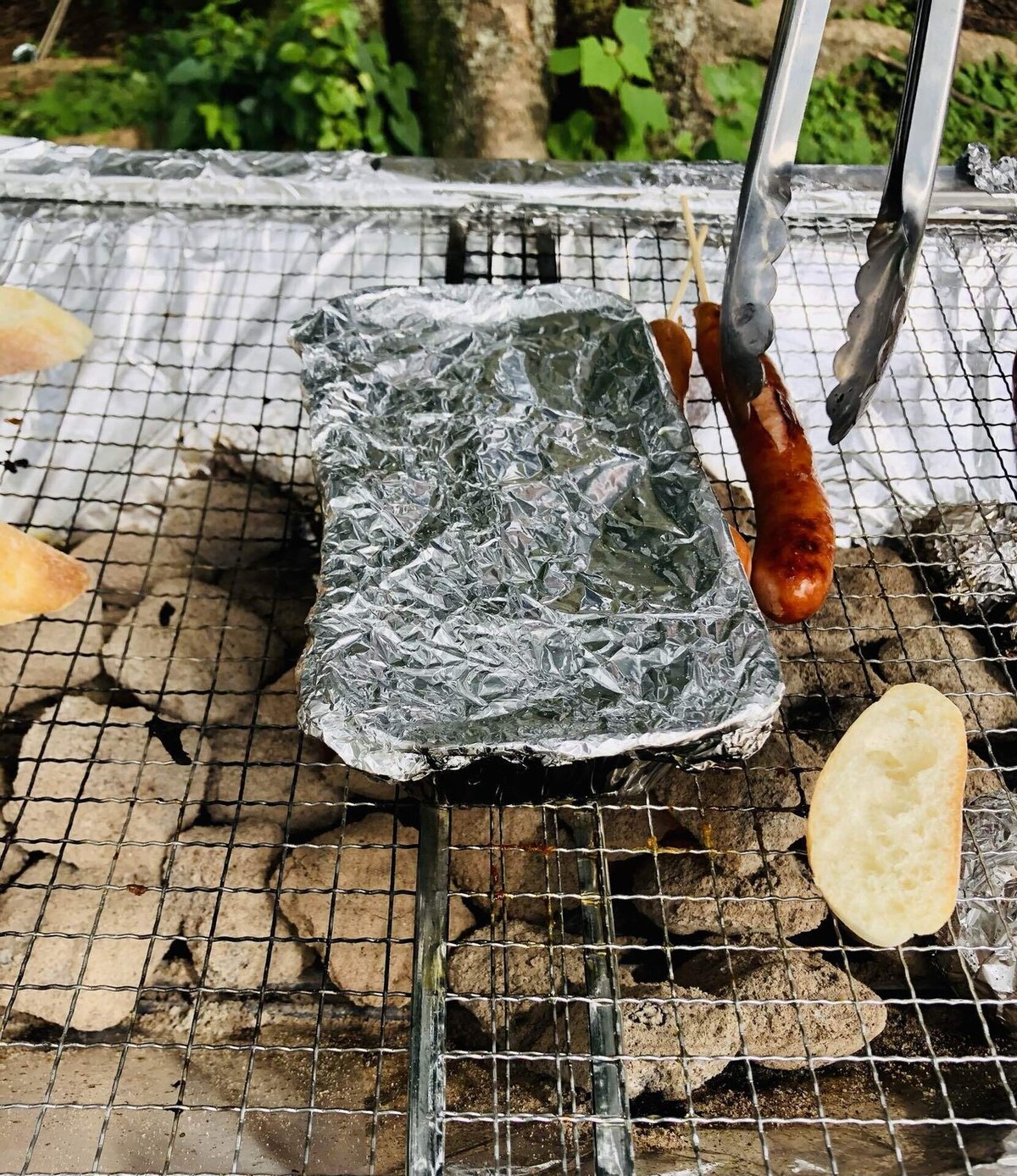 キャンプ飯 ほんとにおいしい茄子の丸焼