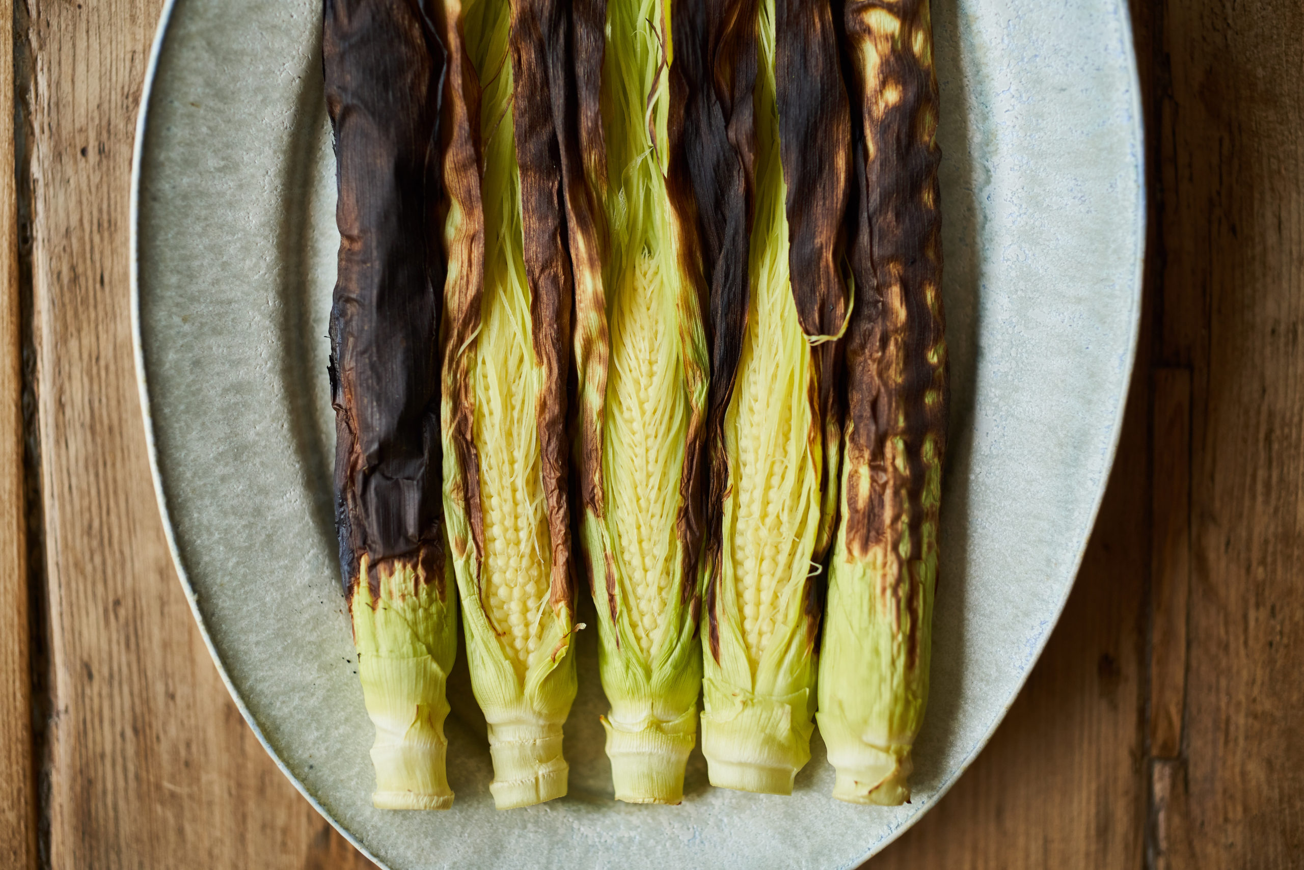 おつまみにもおすすめ! ヤングコーンフライのバジルマヨ添え
