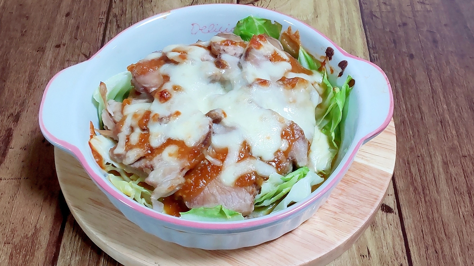 キャベツと豚の豆乳味噌巻き