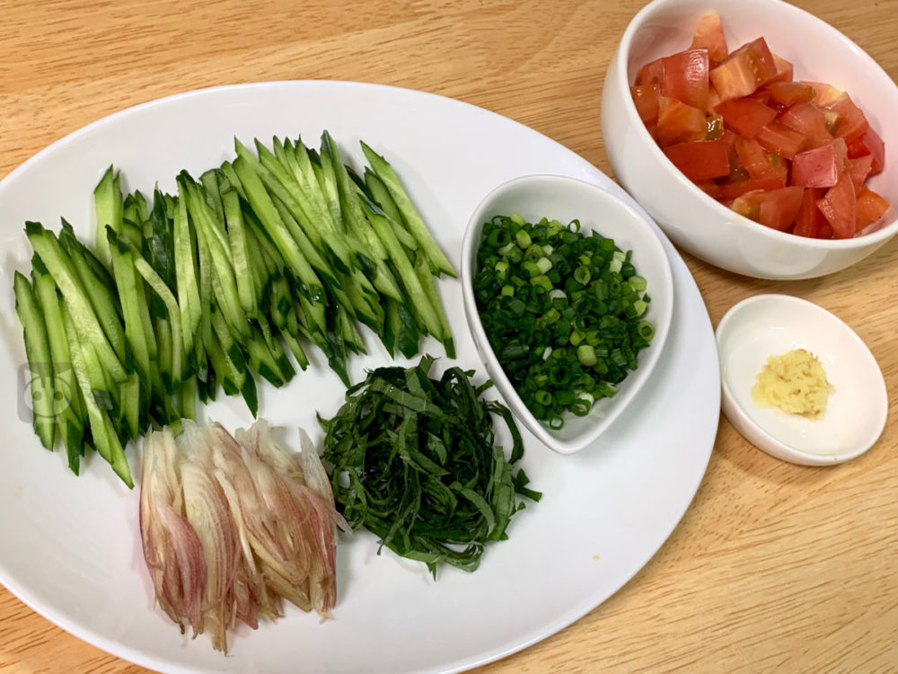 きのう何食べた？」再現レシピ＊佳代子さんのぶっかけそうめんつちだなごみ┃写実クロスステッチ作家