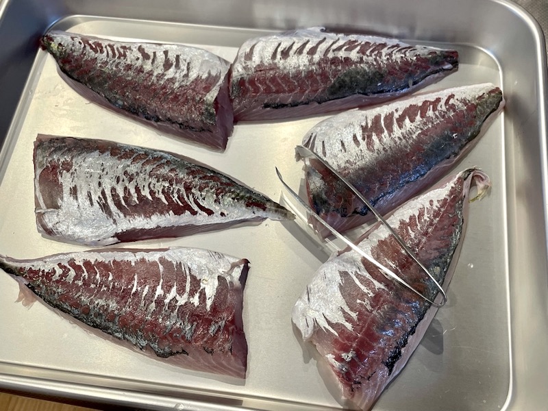 母の鯵の昆布〆