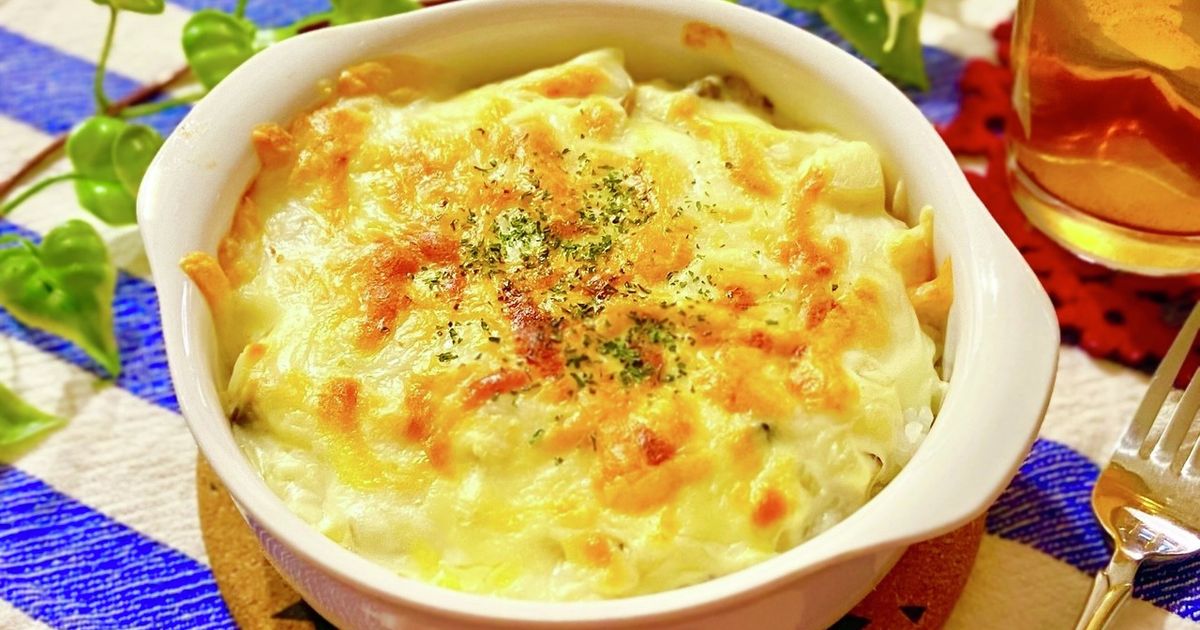 とろ〜りたまごの満腹ドリア パスタソースで手間抜き♪