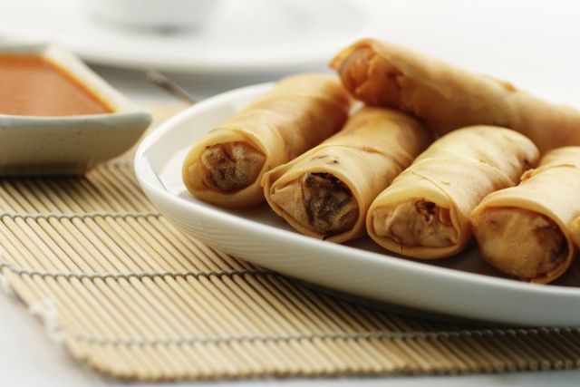 白身魚の春巻き