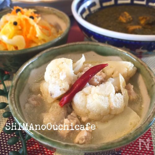栗と豚肉とレンズ豆の煮込み