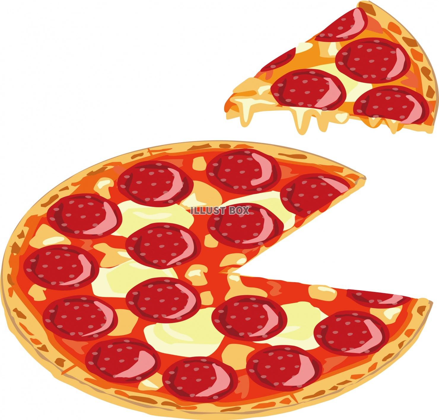 チーズたっぷりのピザイラスト - No: 1630857無料イラスト・フリー素材なら「イラストAC」