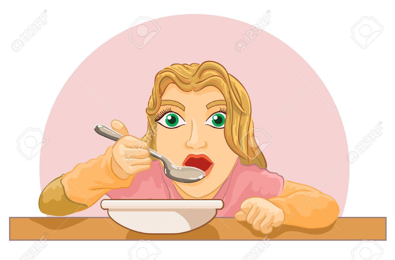 スプーンで食べる赤ちゃん イラスト素材5833882- フォトライブラリ