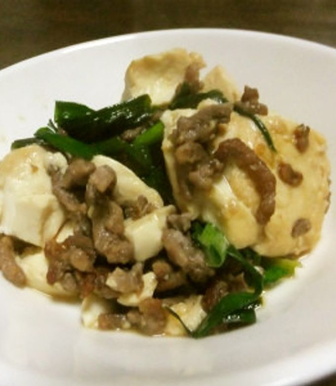 エバラすき焼きのタレで超簡単肉豆腐♪