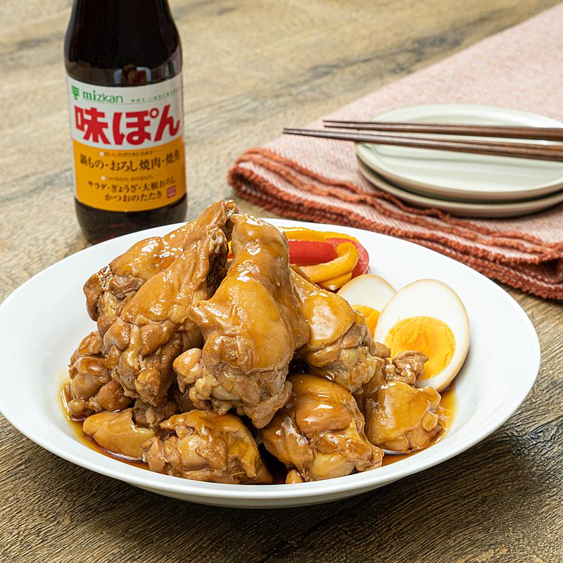 ポン酢で簡単＊炒めて煮るだけ＊手羽元と大根のごま味噌ポン酢煮