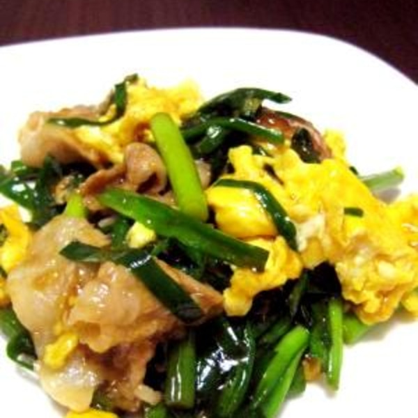 豚バラと半熟卵のニラたま ご飯が進む！がっつりおかず