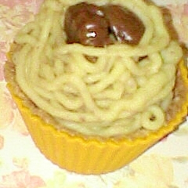 百均の甘栗で 簡単美味しいモンブランの作り方☆ミキサー・フープロ不使用!!甘栗で作る美味しいマロンクリームと味は本格・お手軽モンブランの作り方!Mont Blanc