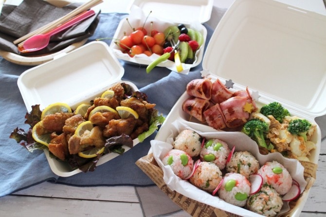 カップル ピクニック お弁当TikTok