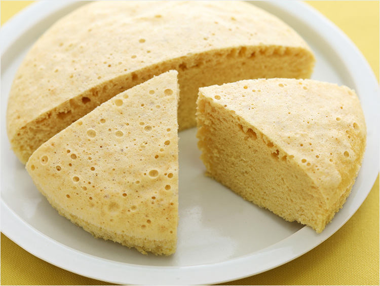 炊飯器で★大きな卵蒸しパン