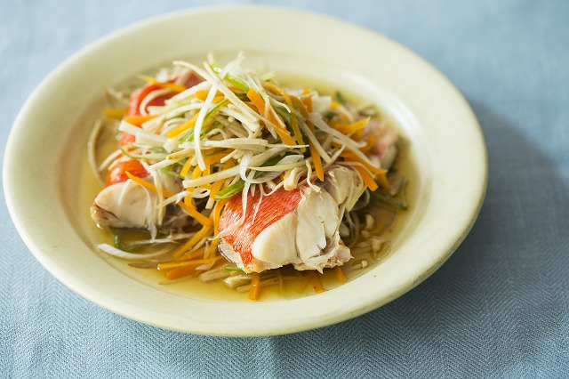 鯛のちり蒸しポン酢でいただく絶品の和食新料理物語