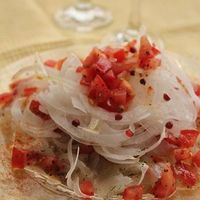 れんこんと鯛の和風カルパッチョ