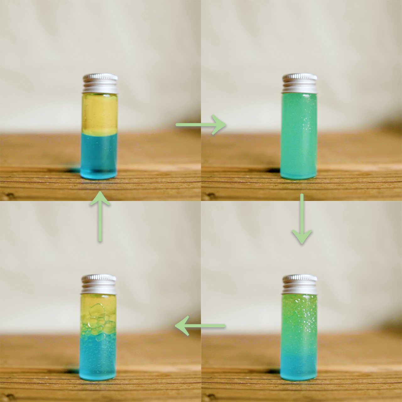 センサリーボトル 2色に分かれるバイカラーボトルの作り方です🤗 水には食用色素、オイルには油性の着色料を使用します。ベビーオイルが無色で使いやすいですが、サラダ油などでも代用できます！ 好きな色で是非作ってみて下さい✨snoezelenmultisensoryセンサリー