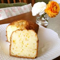 No.6 強力粉の紅茶パウンドケーキ 思ってたよりうまく出来たみたい ^^そら♪おじさんの気ままなお菓子工房 〜シフォンケーキ作り日記