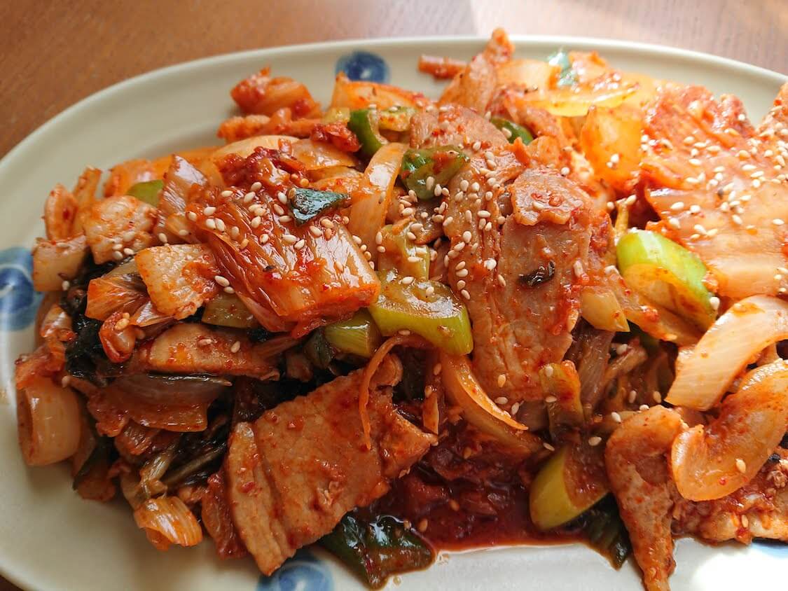 簡単♪豚キムチ炒め