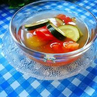 塩糀で旨み凝縮！トマトの冷製スープ