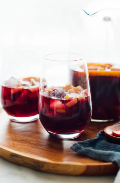 洋梨とりんごのサングリア風