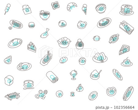 かき氷 ブルーハワイ料理・食べ物の手描き水彩イラスト素材のイラスト素材116251563- PIXTA