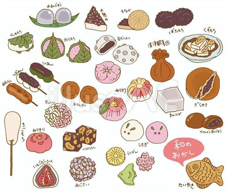 リアルな和菓子・桜餅 食べ物 無料イラスト素材Good