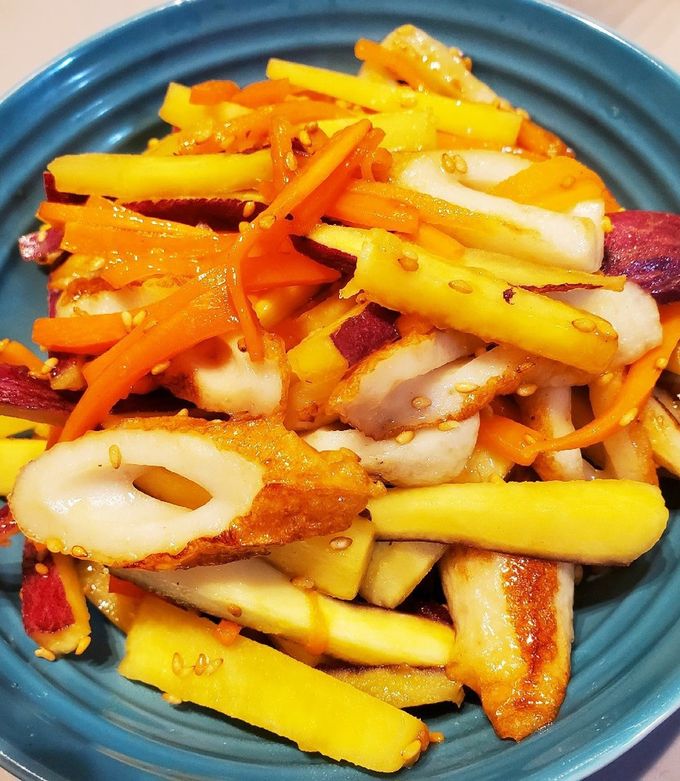 さつま芋のはちみつ塩バターきんぴらクラシル