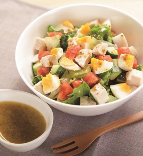 サラダチキンを使った棒棒鶏風サラダ