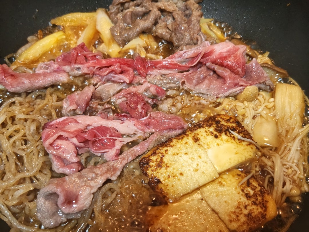 すき焼きの割下 たまりしょうゆ使用
