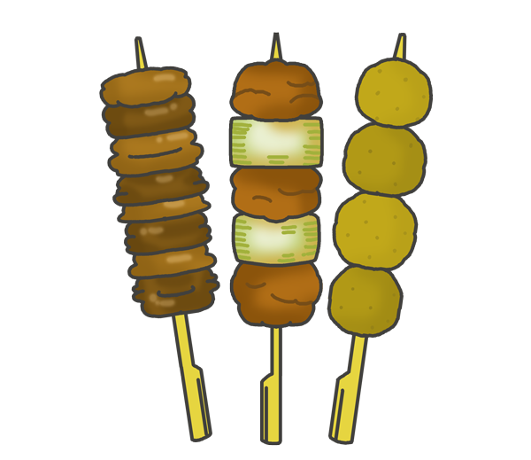 焼き鳥のイラストかわいいフリーアイコン・イラストの無料素材サイトフリーペンシル