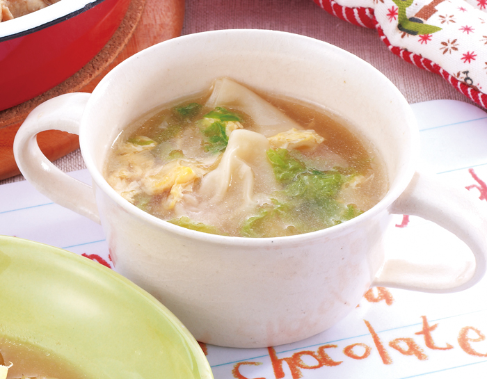 ワンタンスープの献立 : 美味しいごはん