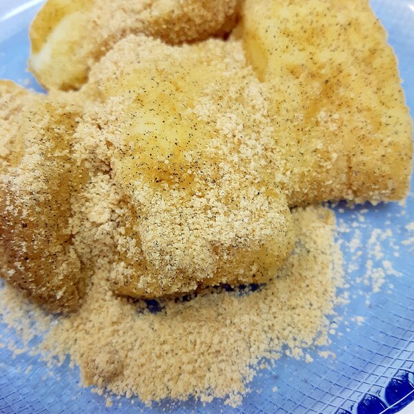 片栗粉でもっちり♪抹茶ミルクわらびもち