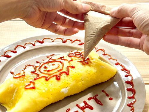 オムライスケチャップアートAll Aboard☆旅好き親子のおやことりっぷ