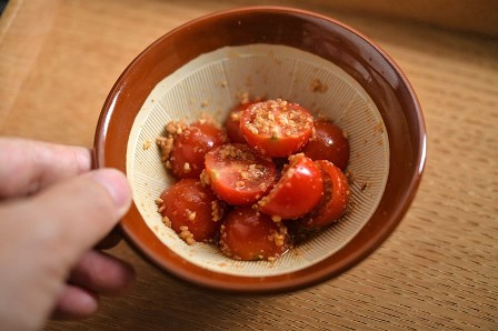 冷凍ミニトマトで作る！トマトのマリネ