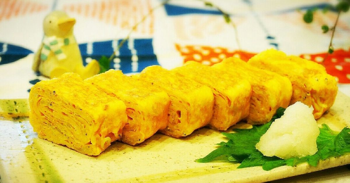 明太マヨな卵焼き大葉入り │ 大皿晩菜