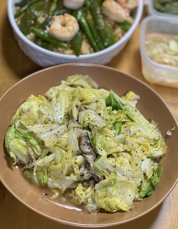 オイルサーディンとキャベツのパスタ☆