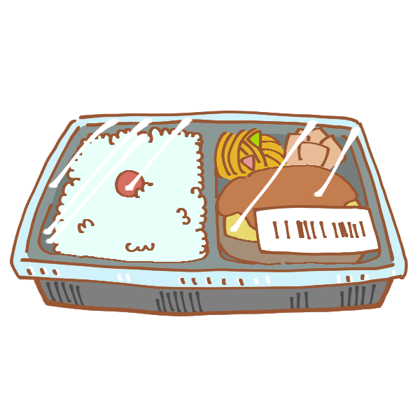 コンビニの、塩おにぎりの無料イラストイラストセンタ