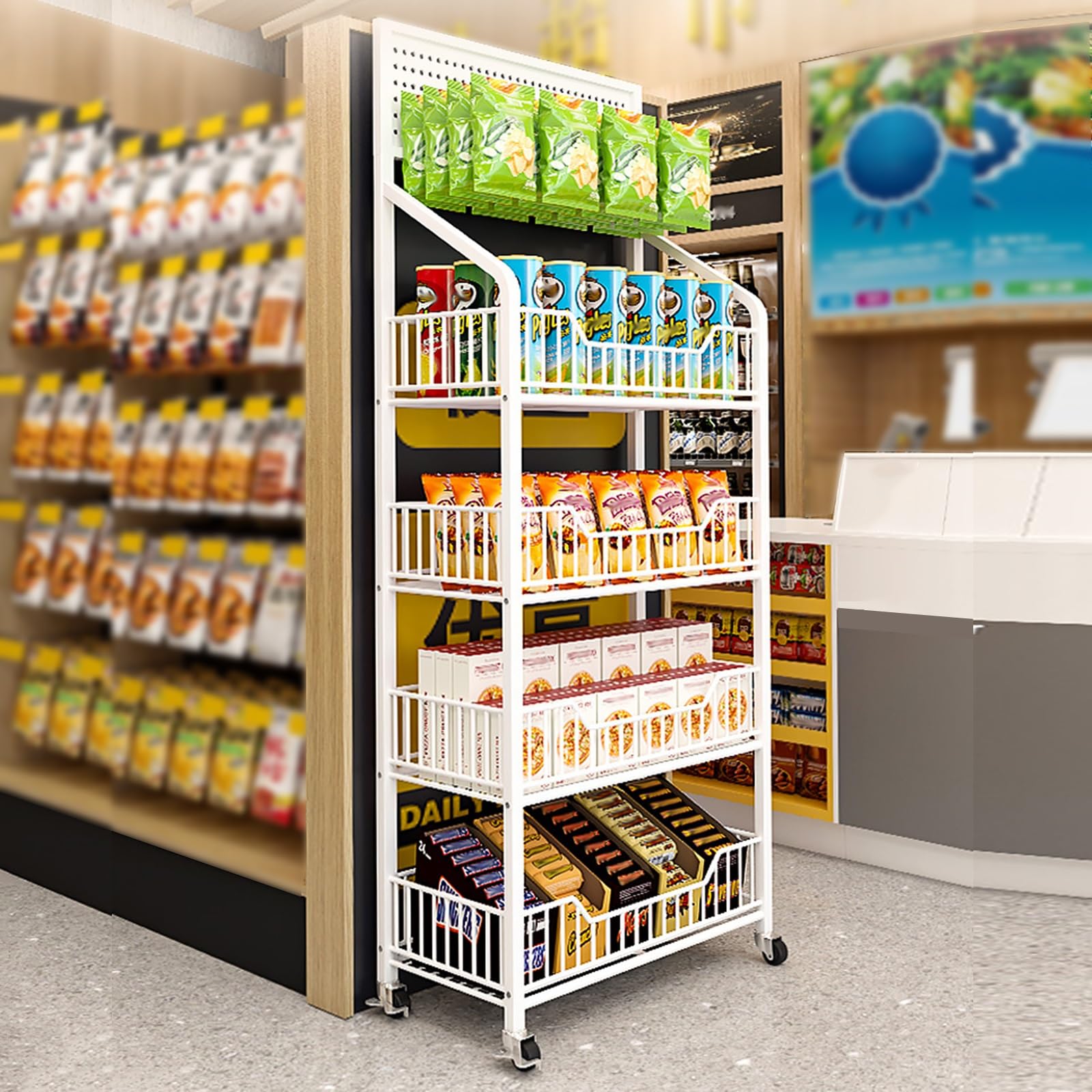 スーパーマーケットのお菓子売り場で実りある日々になりますように